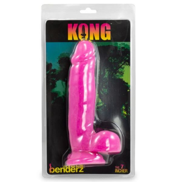 Kong Benderz Dual Density Dong 7in Pink