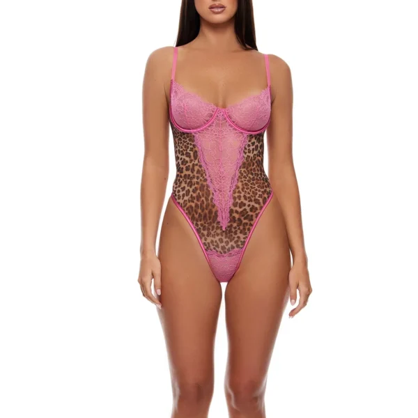 Animal Instincts Sheer Mesh Teddy